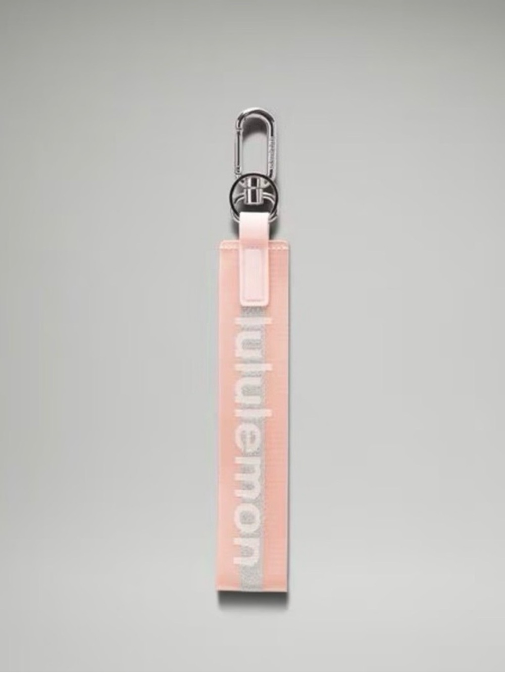Lululemon Pink Webbing Key Fob